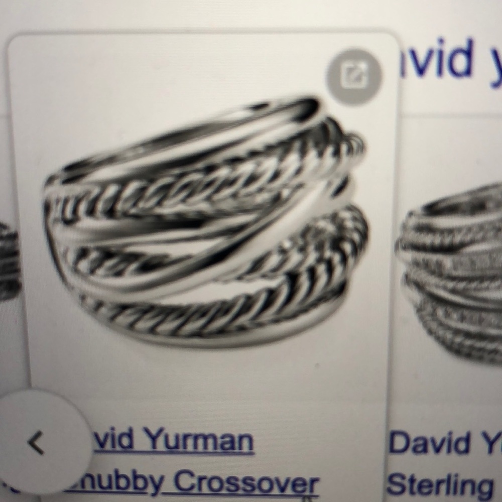 David Yurman chubby wide crossover ring